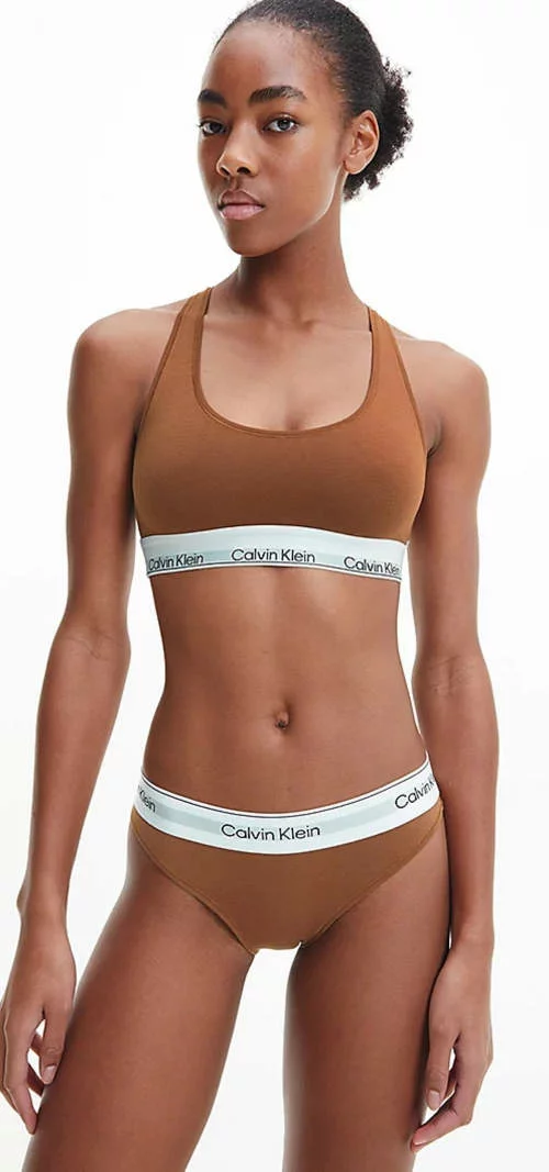 Olcsó barna sportmelltartó Calvin Klein Underwear