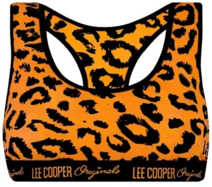 Olcsó női sportmelltartó Lee Cooper Basic leopard mintás